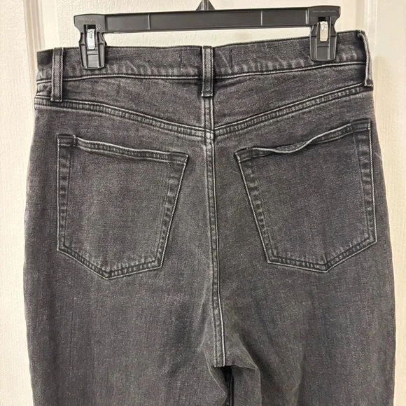 Abercrombie & Fitch The 90s Slim Straight Ultra High Rise Black Jeans size 10/30 - Picture 7 of 14